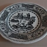 Gien earthenware rebus talking plate