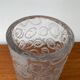 Large vase in raw glass, 1970s brutalism.