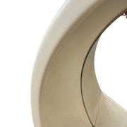 Vintage space age round wall mirror