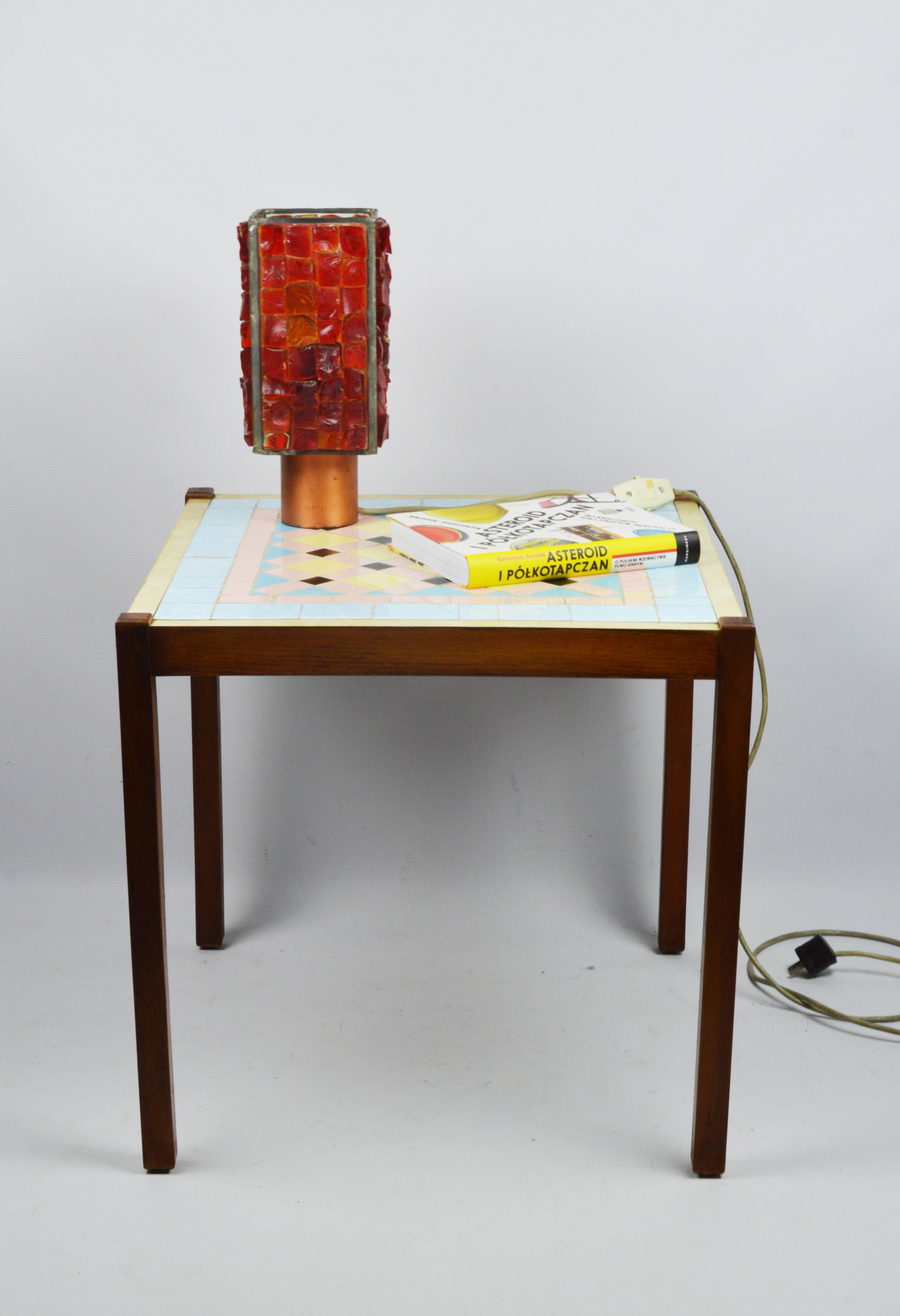 Table basse en mosaïque, années 1970