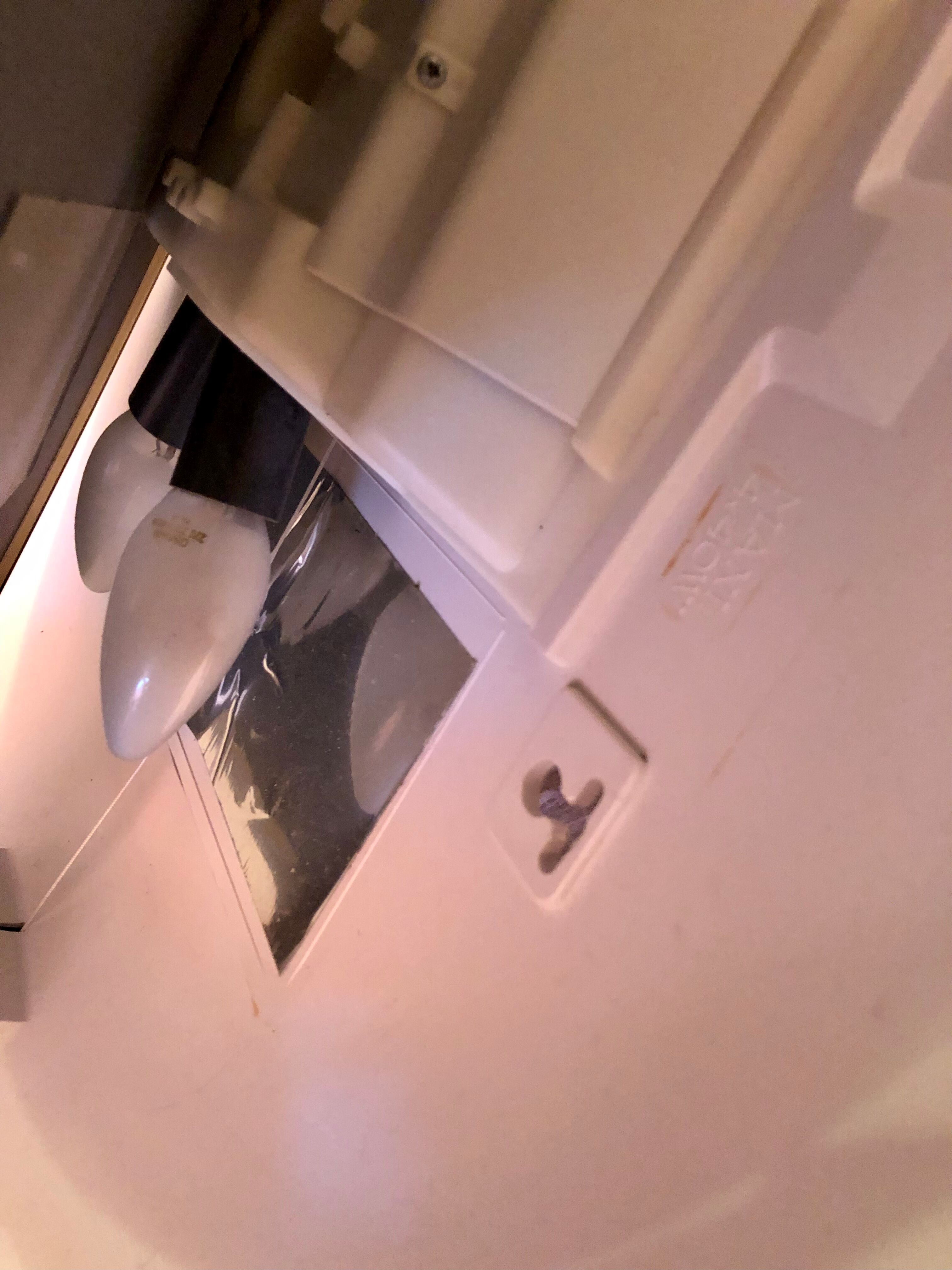 Vintage Space age 70 backlit swivel round mirror 61cm