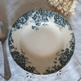 Assiettes creuses anciennes dépareillées en faïence terre de fer