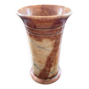 Pink marble vase in Art Deco style