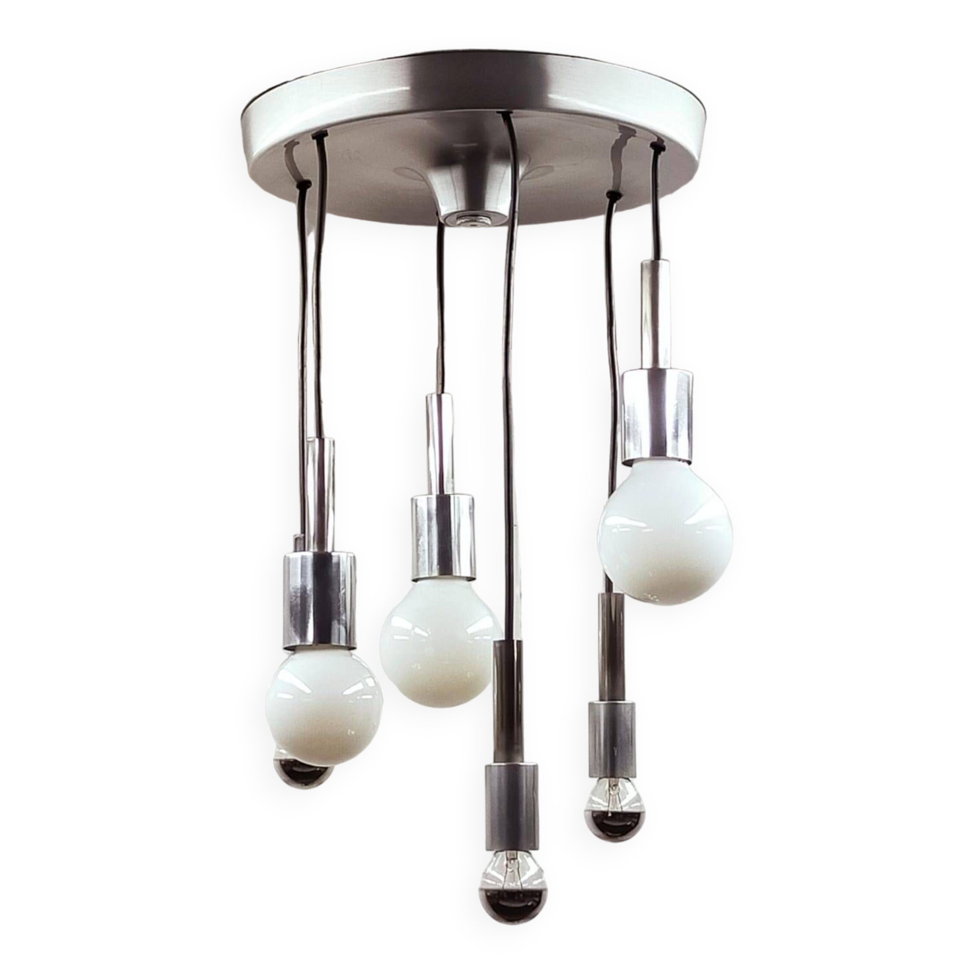 Space age waterfall pendant light