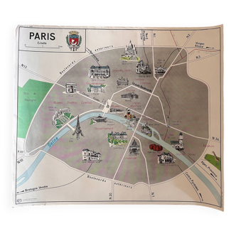 Educational poster Paris