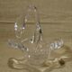 Vide poche coupe en cristal vannes cygne