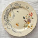 5 assiettes terre de fer polychrome hb Choisy le roi