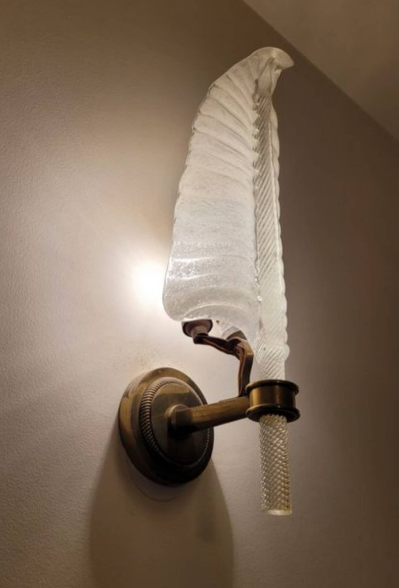 Art Deco wall sconces Murano glass Barovier & Toso
