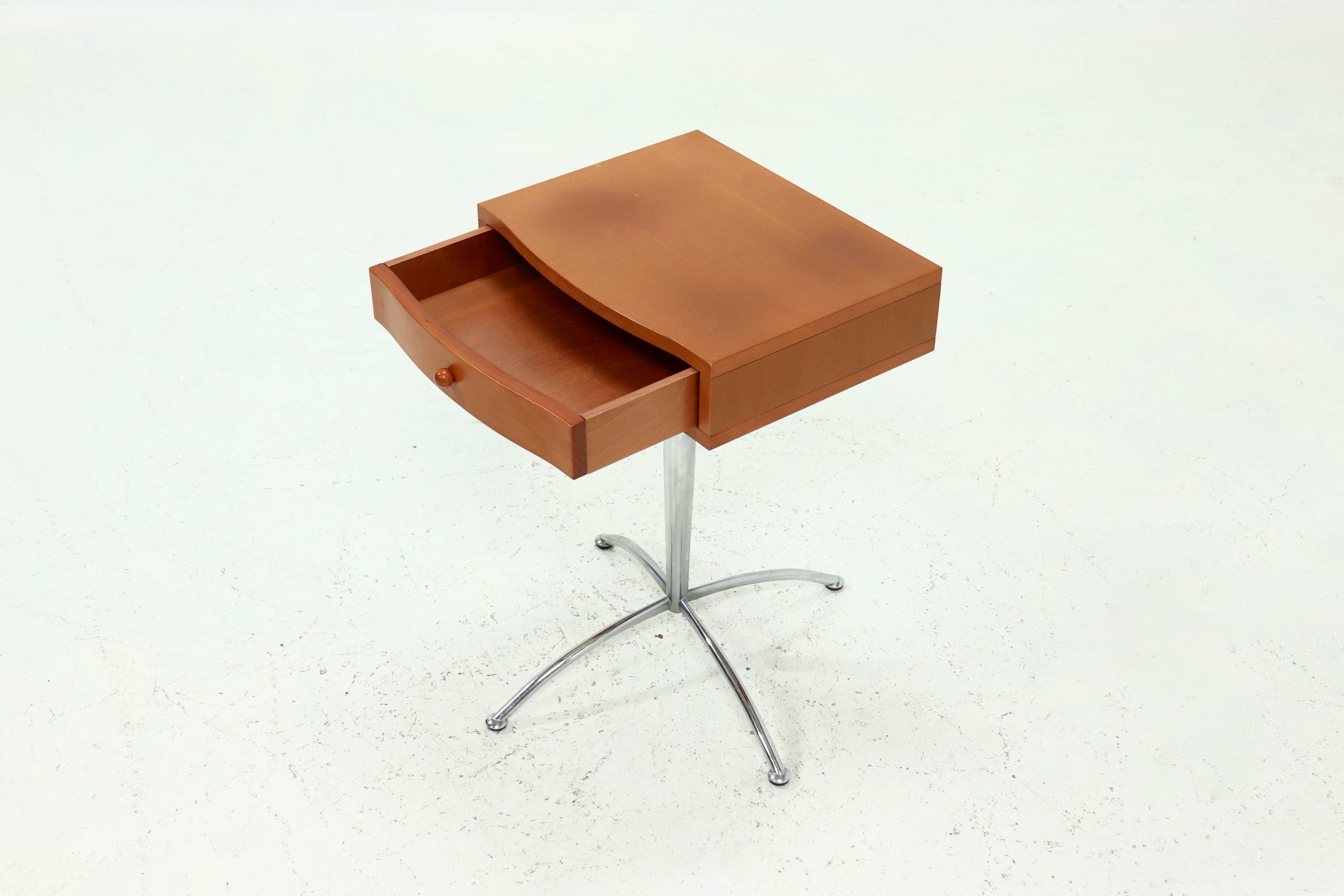 Post Modern Swivel Side Table 1990s