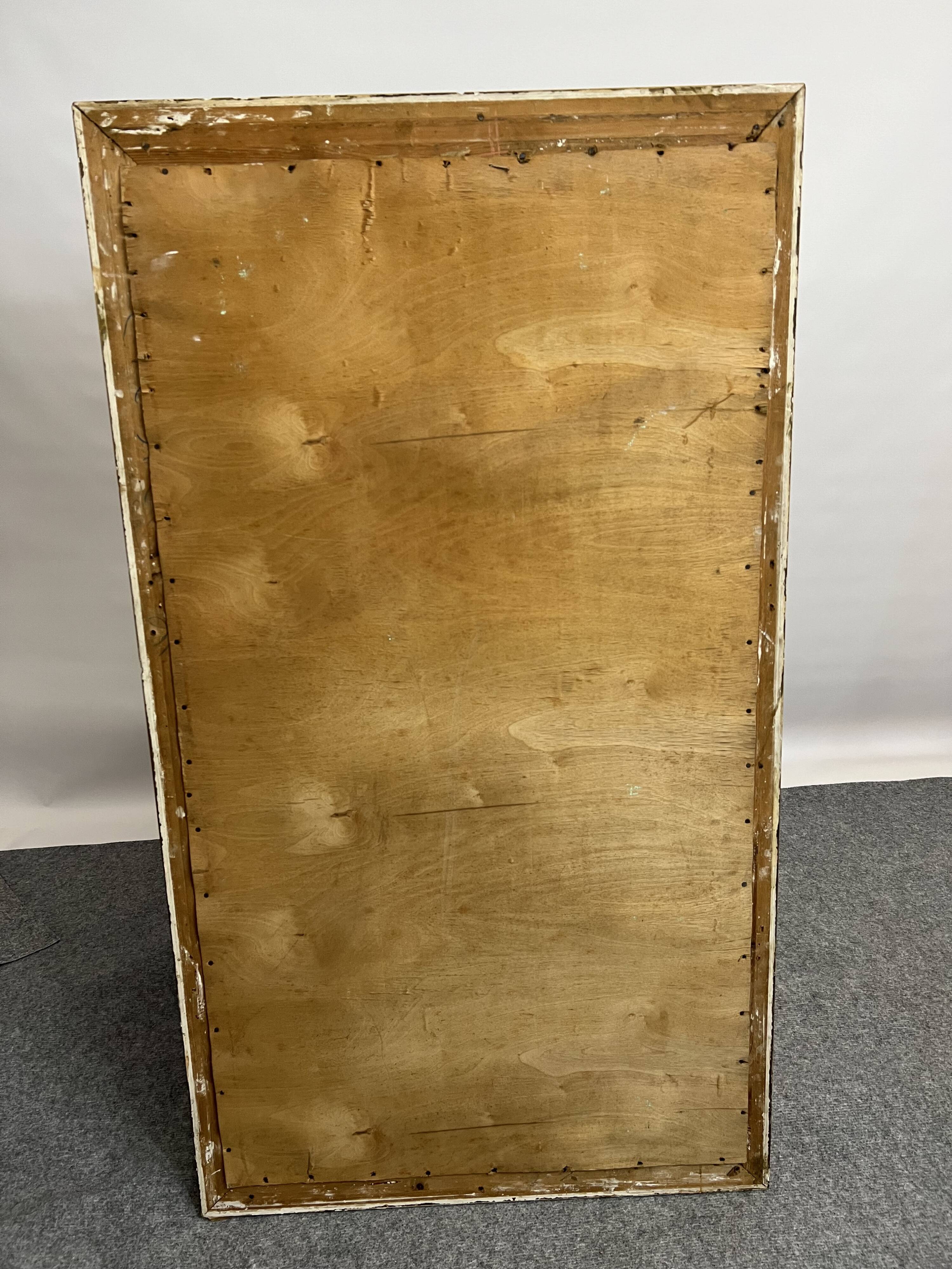 Trumeau mirror gilded wood landscape décor 69x124cm