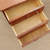 Scandinavian desk boomerang in teak by Arne Hovmand Olsen