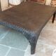 Riveted iron coffee table.