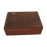 Cigar box or cigarettes in varnished wood