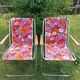 2 folding garden chairs 70s