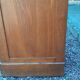 Storage cabinet locker with old wooden curtain
