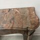 Louis XV style fireplace, "Pompadour" model, grey-pink marble, 20th century