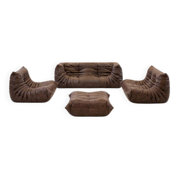 Togo set in dubai green leather
