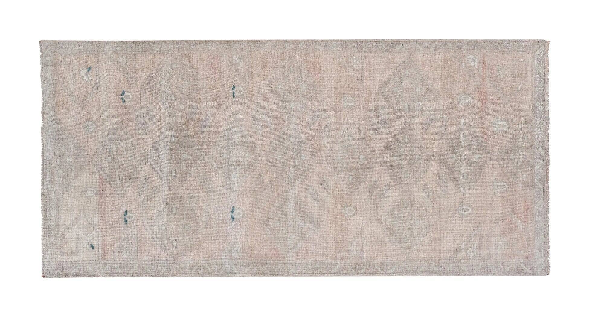 Vintage Turkish handmade rug 148x319 cm