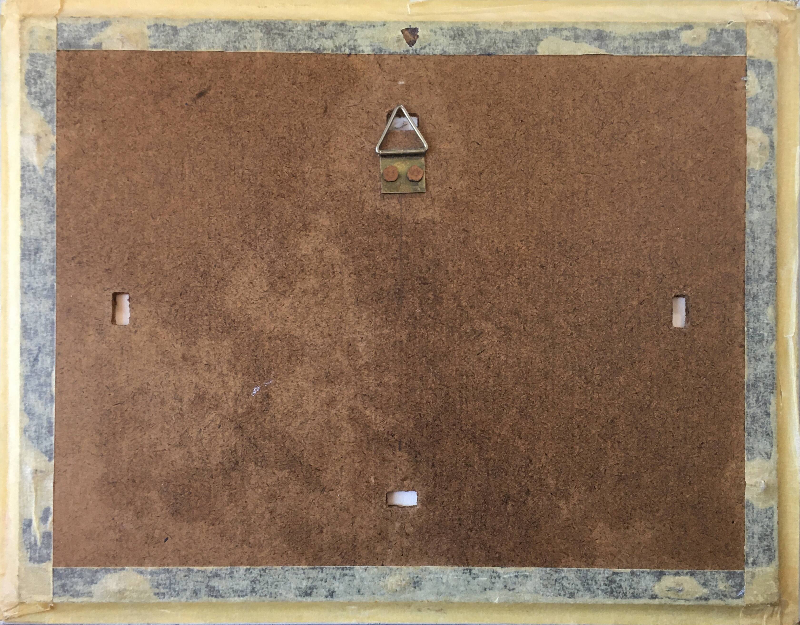 Painting watercolor "the house of viviers" quiberon signed & frame