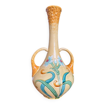 Vase Art Nouveau céramique Gustave de Bruyn