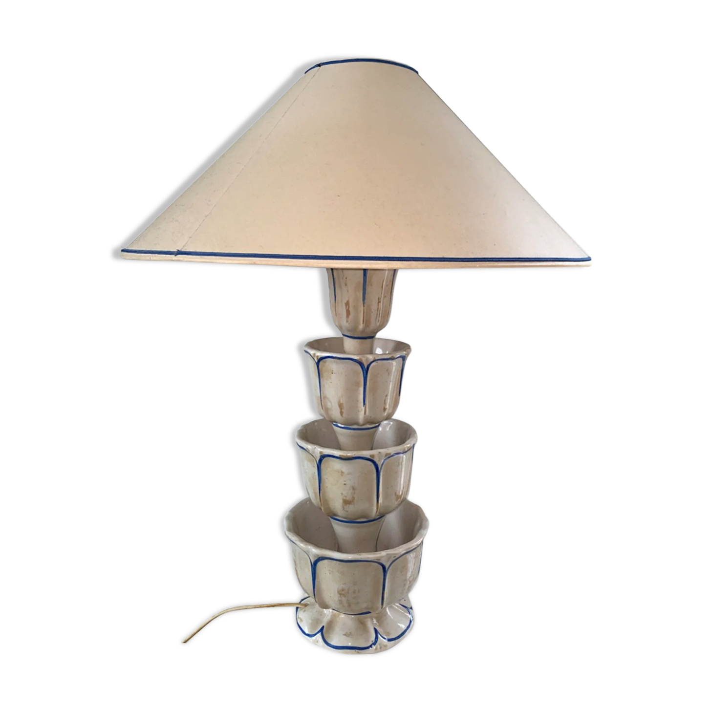 Earthenware lamp art deco circa 1910/20