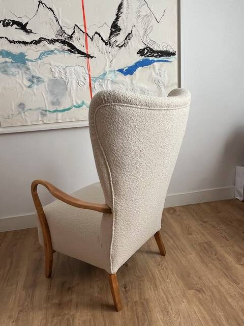 Danish wing chair, by Alfred Christensen para Slagelse Møbelværk, 1950
