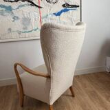 Danish wing chair, by Alfred Christensen para Slagelse Møbelværk, 1950