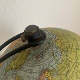 Globe vintage 1960 terrestre verre mappemonde Perrina - 24 cm