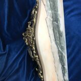 Console style Lois XV in bronze and marble