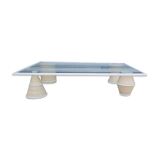 Glass coffee table
