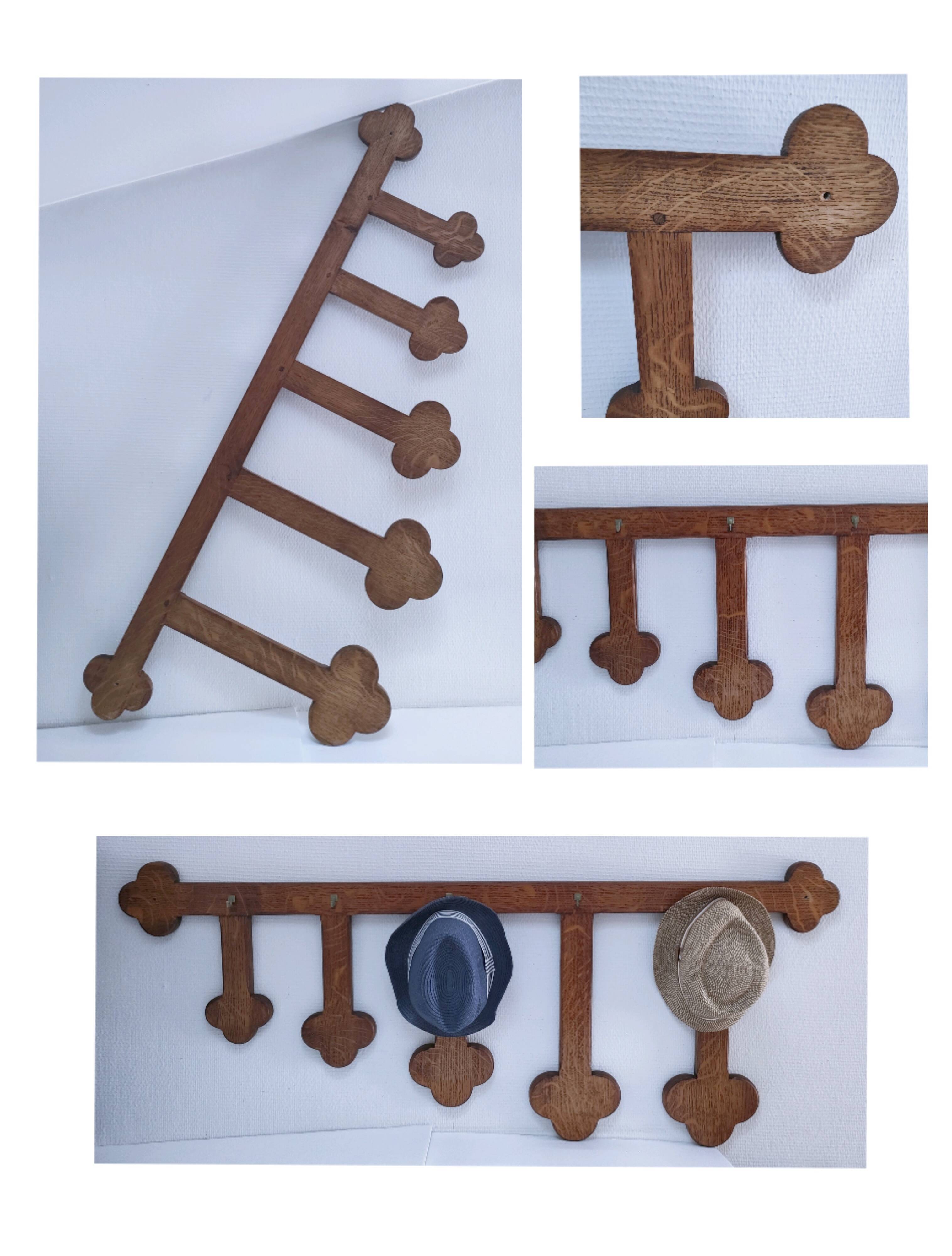 Vintage solid wood coat rack hat rack