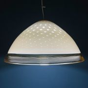Yellow murano glass pendant lamp Vetri Murano Venezia Italy 1970s