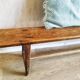 Wooden school bench 19th
