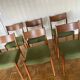 6 chaises en teck massif années 60 de Cees Braakman