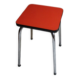 Vintage red formica stool