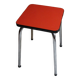 Vintage red formica stool