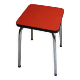 Vintage red formica stool