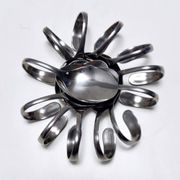 Set of Twelve Steel Serving Spoon by Pinti, Italy, 1980s