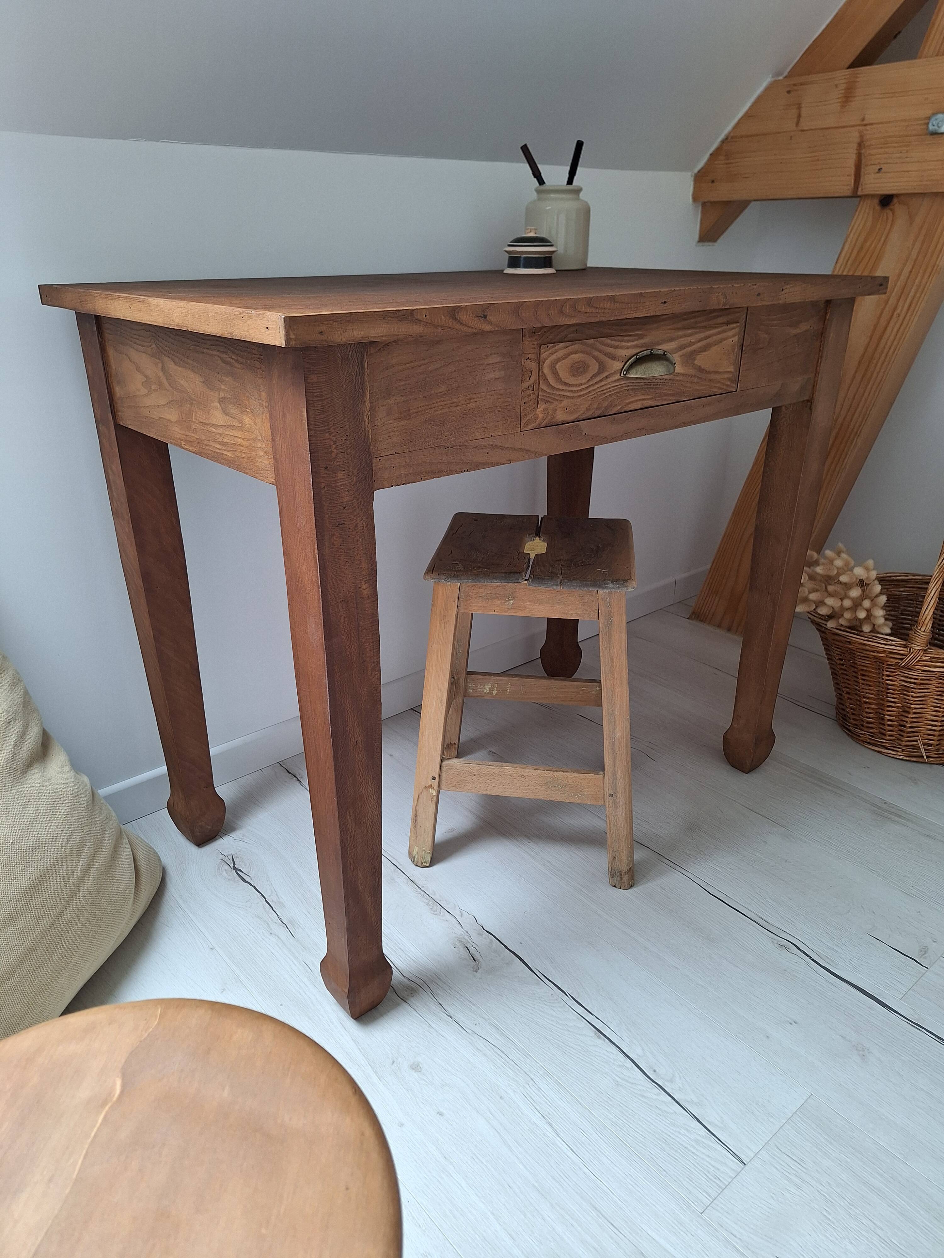 Vintage Country Farmhouse Desk / Console / Side Table