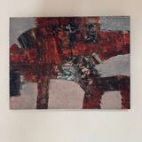 Tableau abstrait années 50
