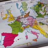 Geographic map cabinet