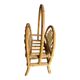 Magazine holder or vintage rattan bamboo plants
