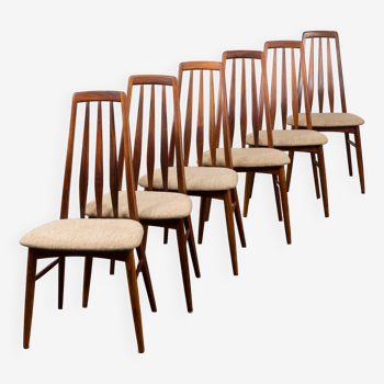 Danish Rosewood Eva Dining Chairs by Niels Koefoed for Koefoeds Hornslet, 1960s