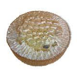 Ceiling in amber glass