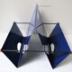 Blue metal magazine holders design 80s