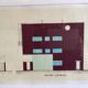 Le corbusier maison guiette 1926 lithographie