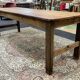 Table de ferme 19ème en sapin et châtaignier