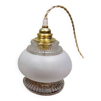 Art Deco style tulip globe portable lamp