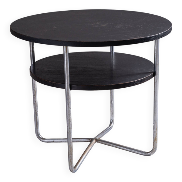 Table basse Thonet avec cadre tubulaire