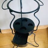 Folding wrought iron toiletry stand, 19th century